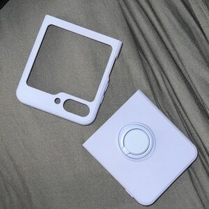 Samsung z flip 5 Lavender Phone Case with Ring Holder
